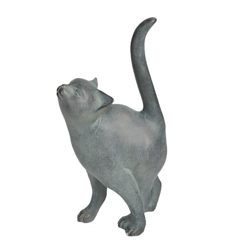 Newman House Studio antique bronze cat sculpture for rustic appeal