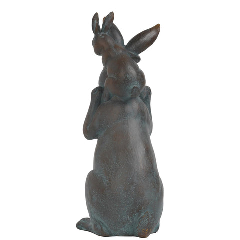 Newman House Studio bunny decor Easter gift in charming hand-painted resin.