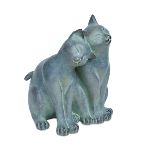 Newman House Studio cat kittens bronze finish detail highlights antique look