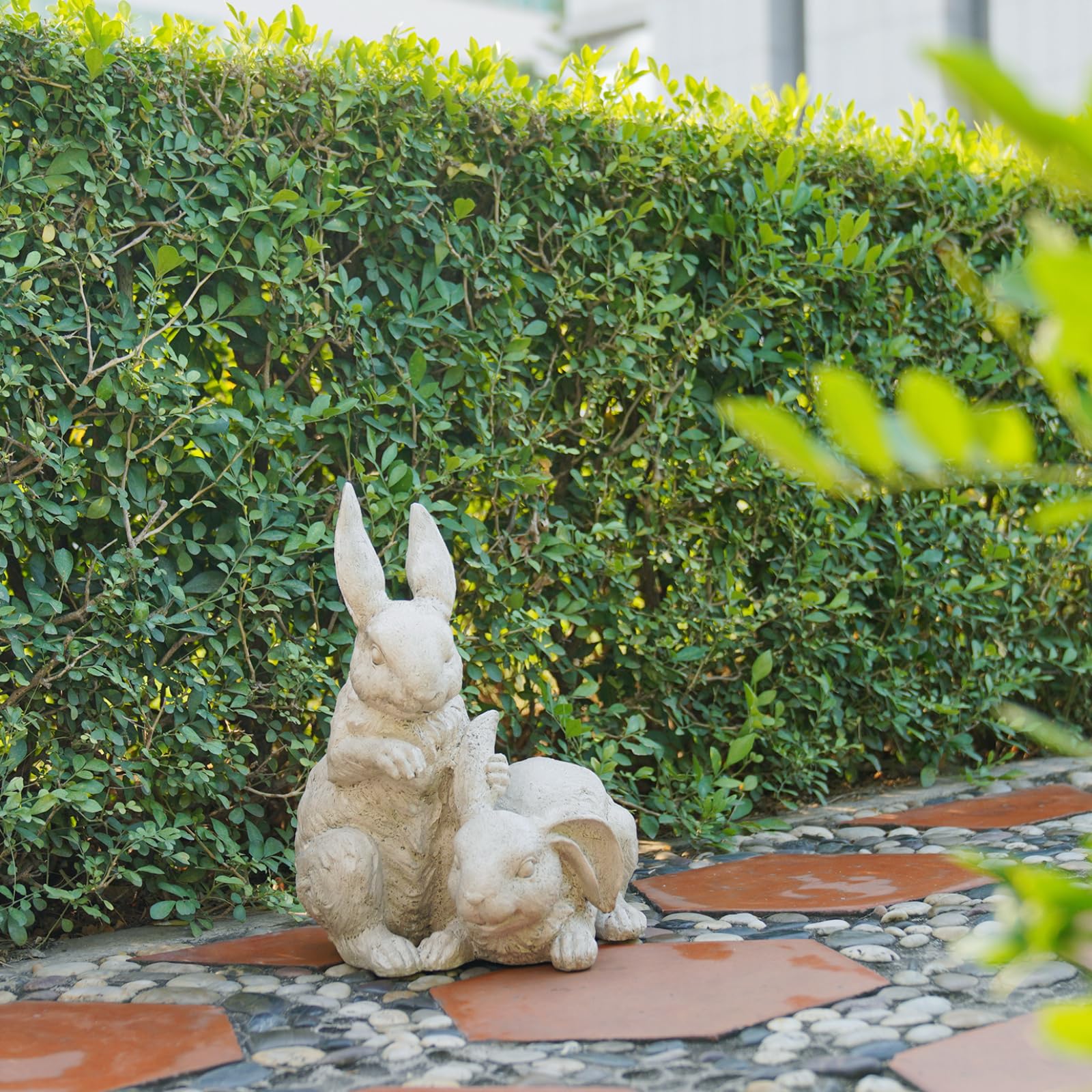 Newman House Studio collectible Easter bunny for indoor-outdoor display.