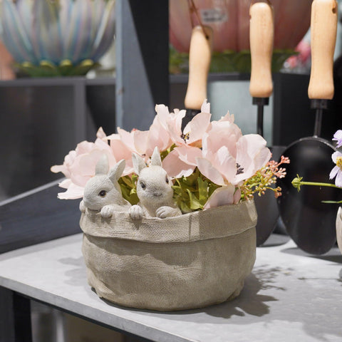 Newman House Studio decorative garden pot holds succulents, flowers, or herbs with whimsy.
