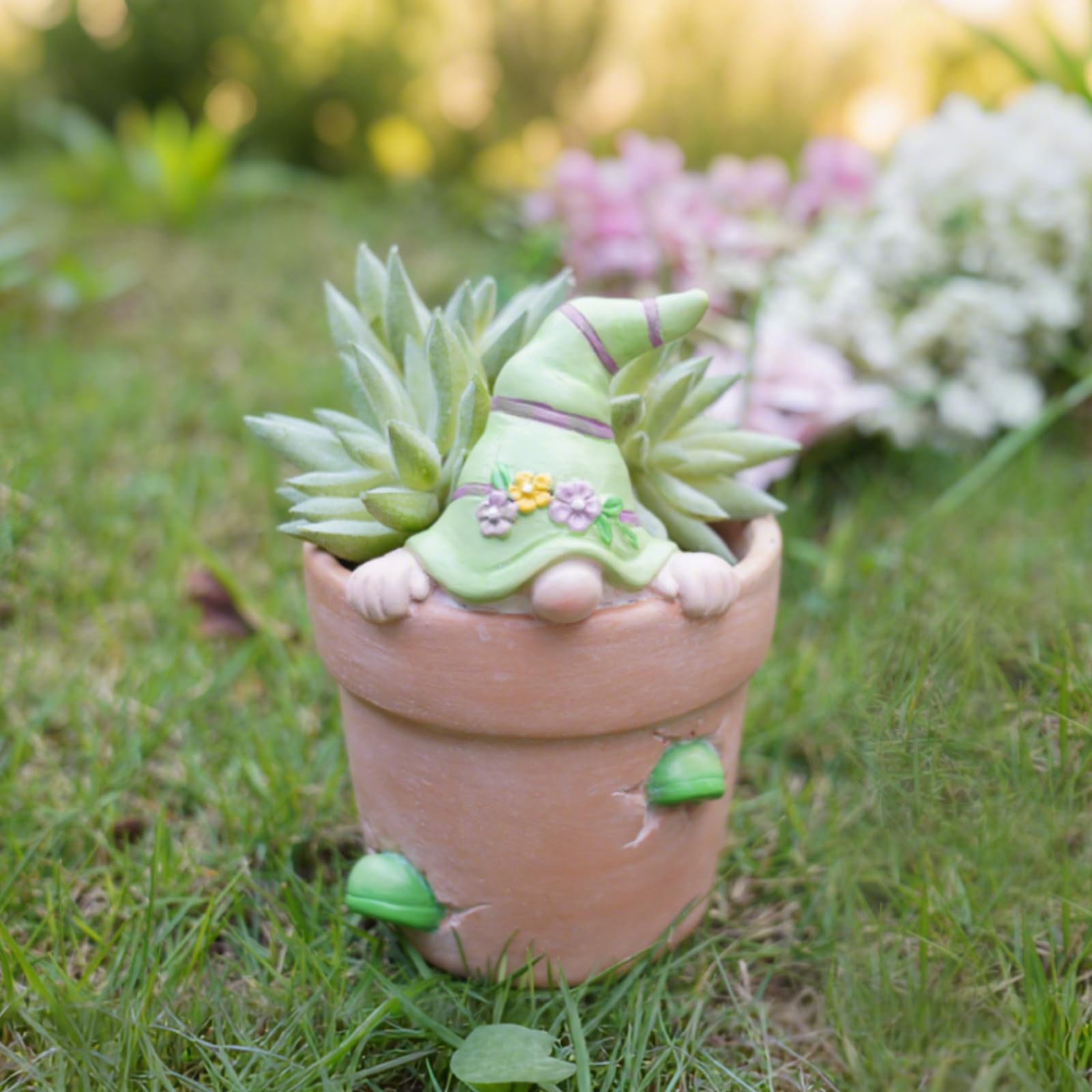 Newman House Studio spring gnome pot for vibrant indoor displays