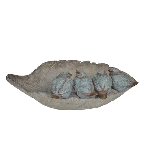 Newman House Studio water bath bowl outdoors for visiting birds