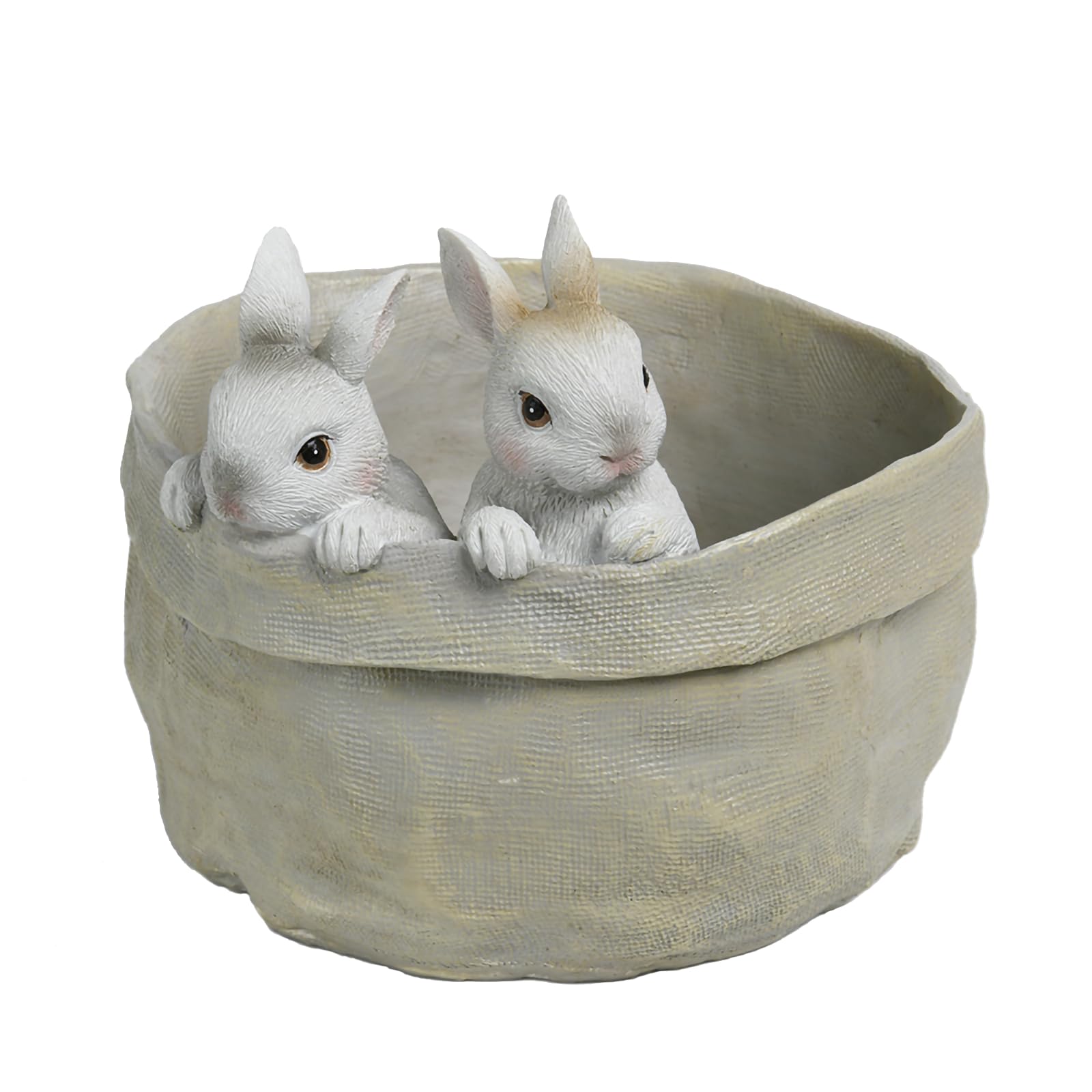Newman House Studio weather-safe resin pot shows a durable stone-like finish.