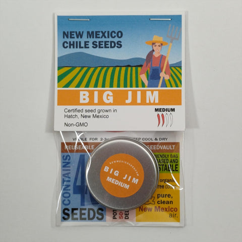 NewMexicoSeed Big Jim seed packet ready for planting and planning garden layout
