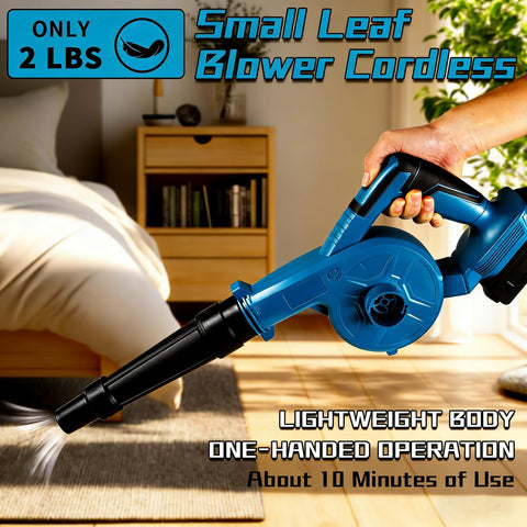 Vacuum-conversion mode turns blower into dust pickup tool