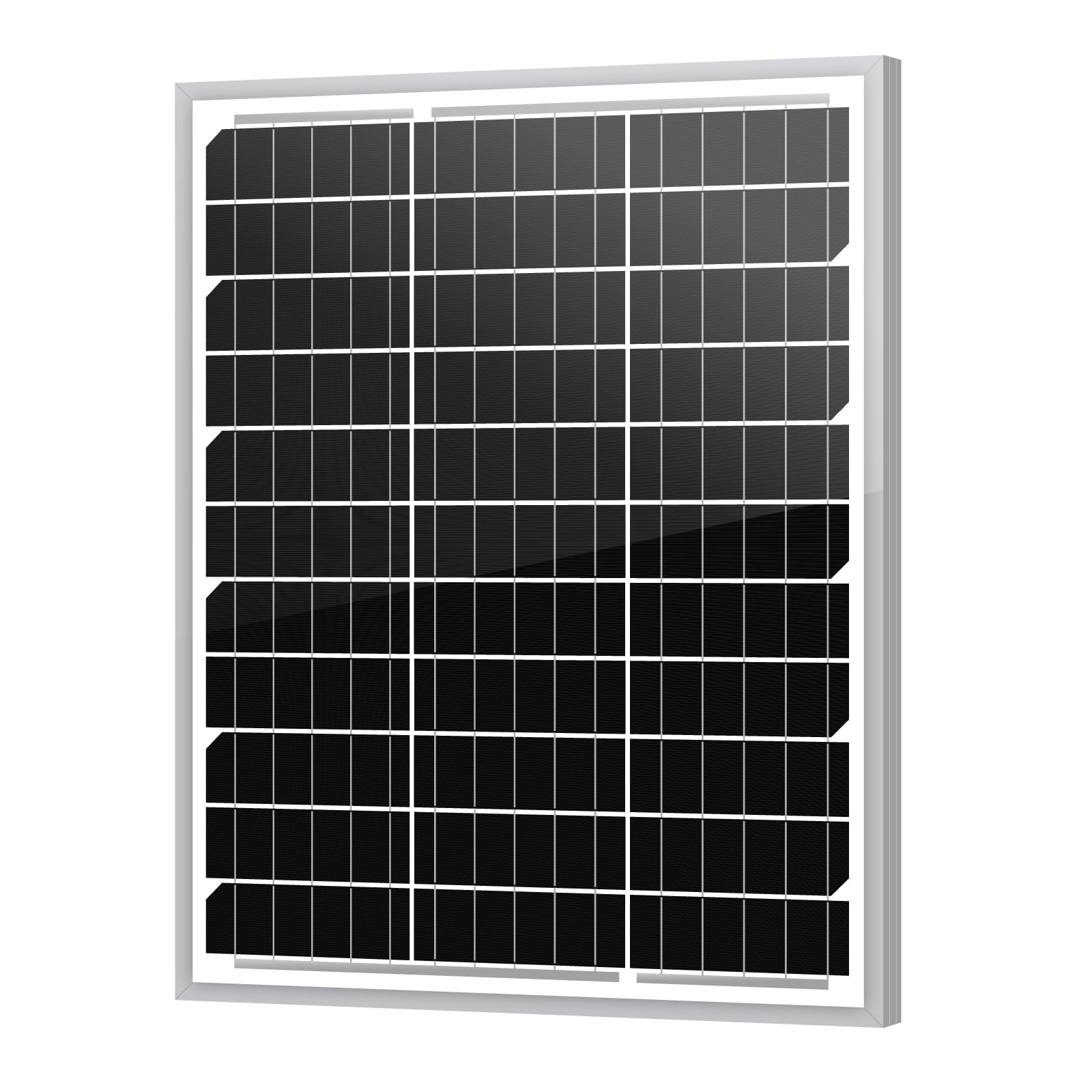 Newpowa 20W monocrystalline panel for 12V off-grid RV power.