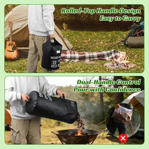 NewShot bag shown with bottom carry handle for portable use
