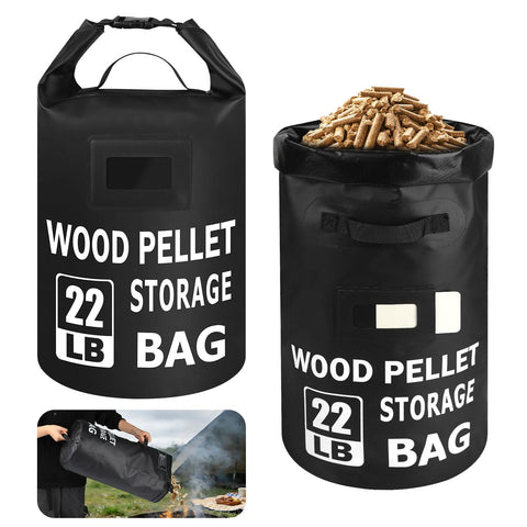 NewShot 22lb pellet bag with front pour handle for easy outdoor fueling