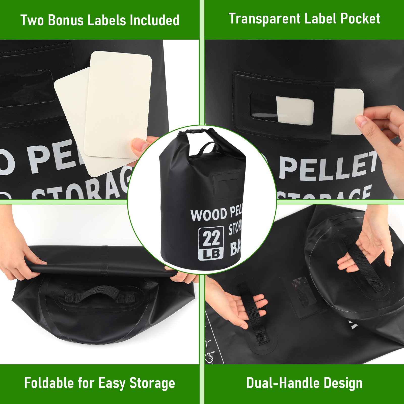 NewShot bag features a transparent label pouch for fuel organization