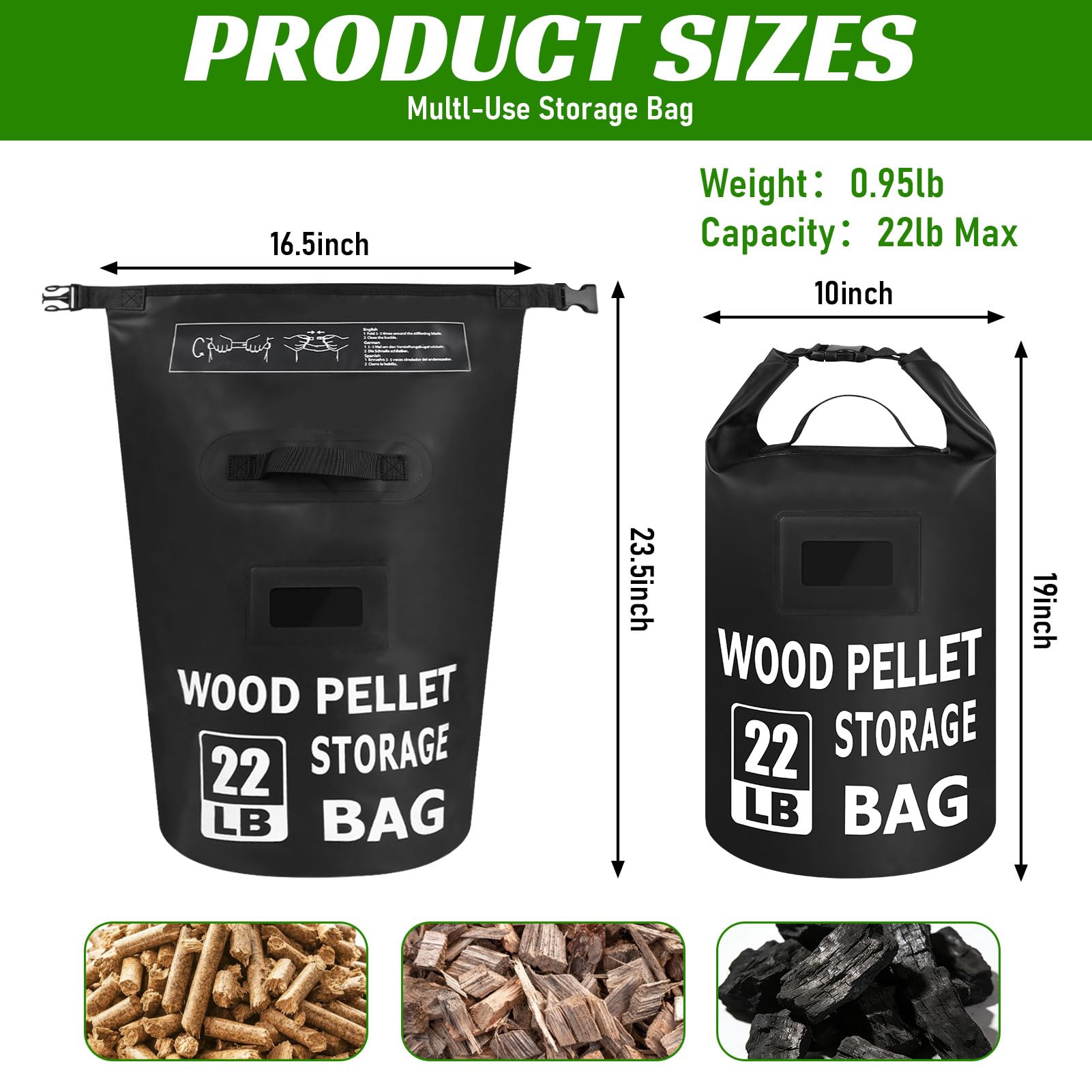NewShot bag demonstrates roll-top closure to seal out moisture