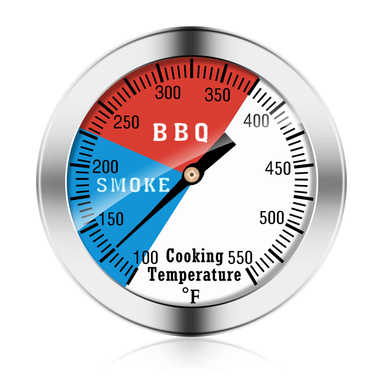 NEWSTART BBQ Thermometer face readout shows large numbers for easy distance reading.