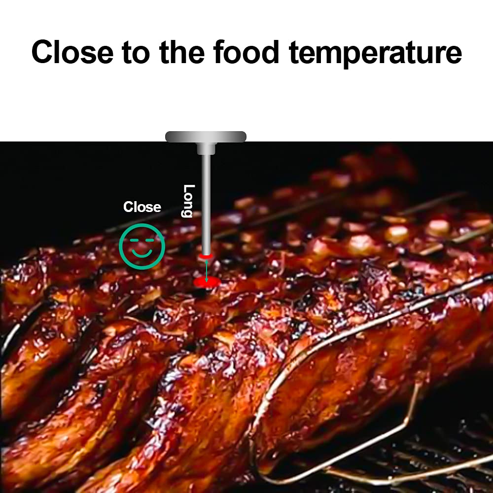 NEWSTART BBQ thermometer gauge in-use heat indicator showing real-time heat levels