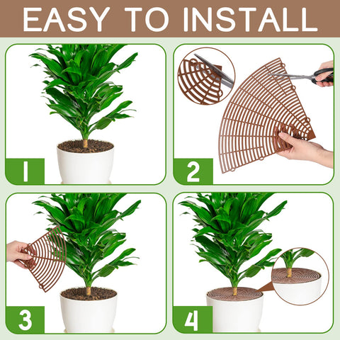 Newtay ABS plastic plant pot protector resists weather and bending
