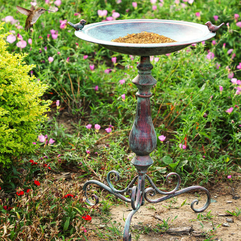 Newtay birdwatching-friendly garden feature invites peaceful moments by seating.
