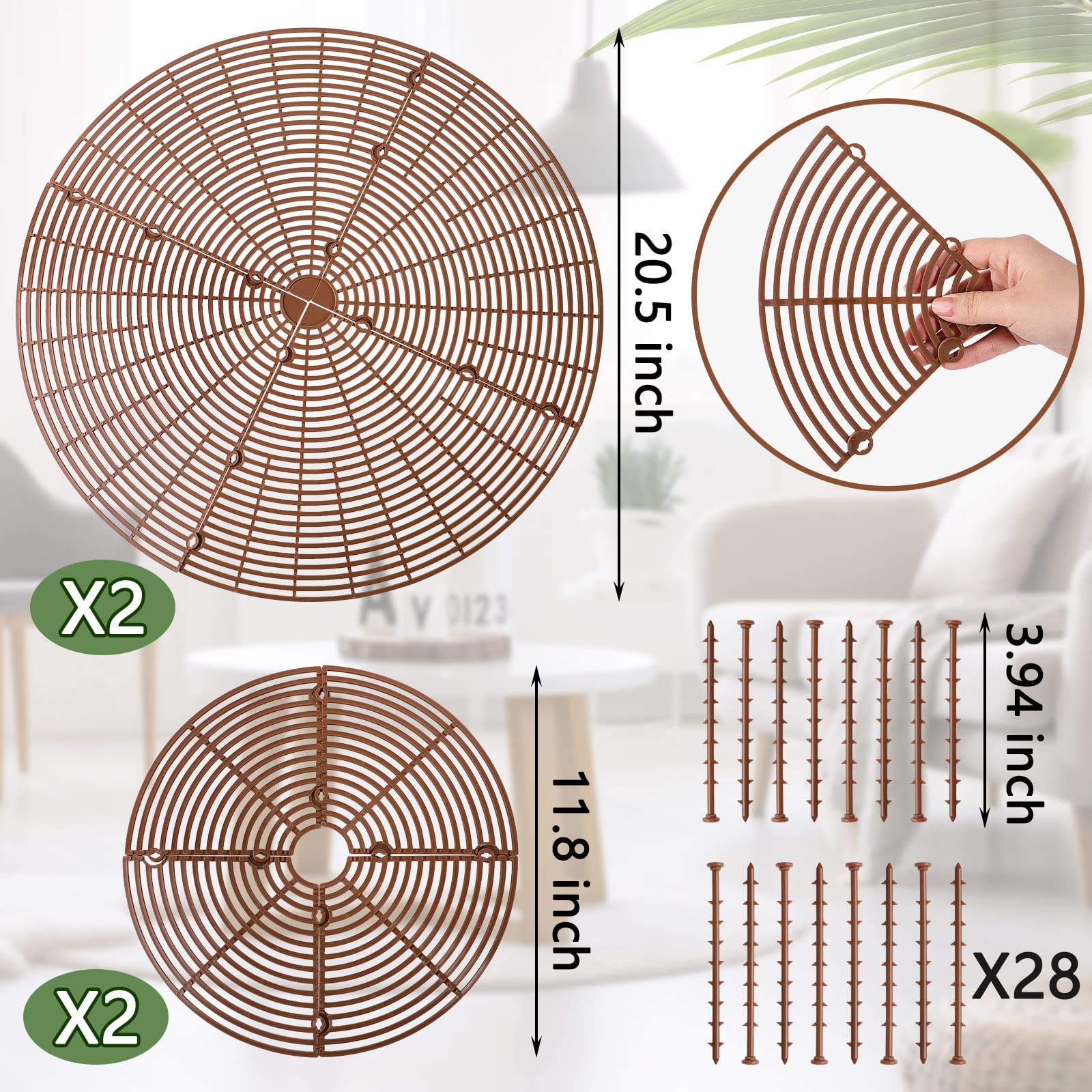 Newtay small diameter grid cover fits a compact pot