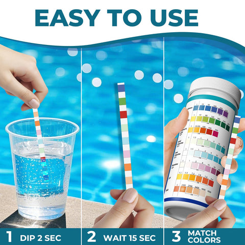 NewTest pool salt strip used in pool and spa testing