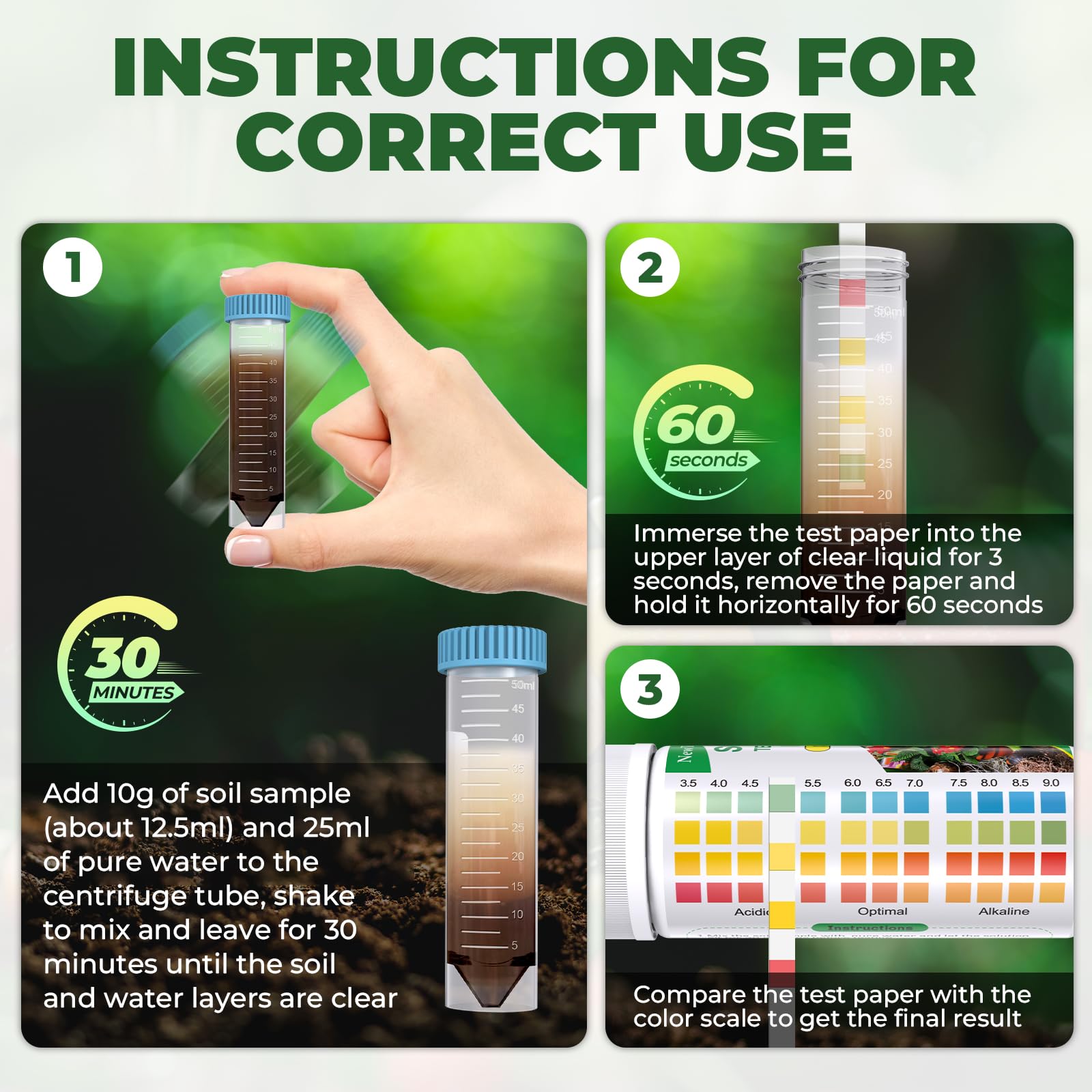 NewTest sample preparation steps ensure clean, reliable soil readings