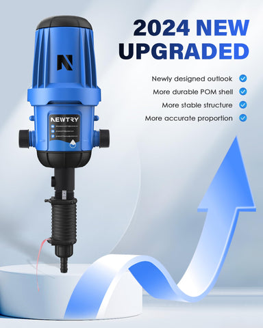 Newtry Fertilizer Injector 3-4 NPT connection fits irrigation lines securely