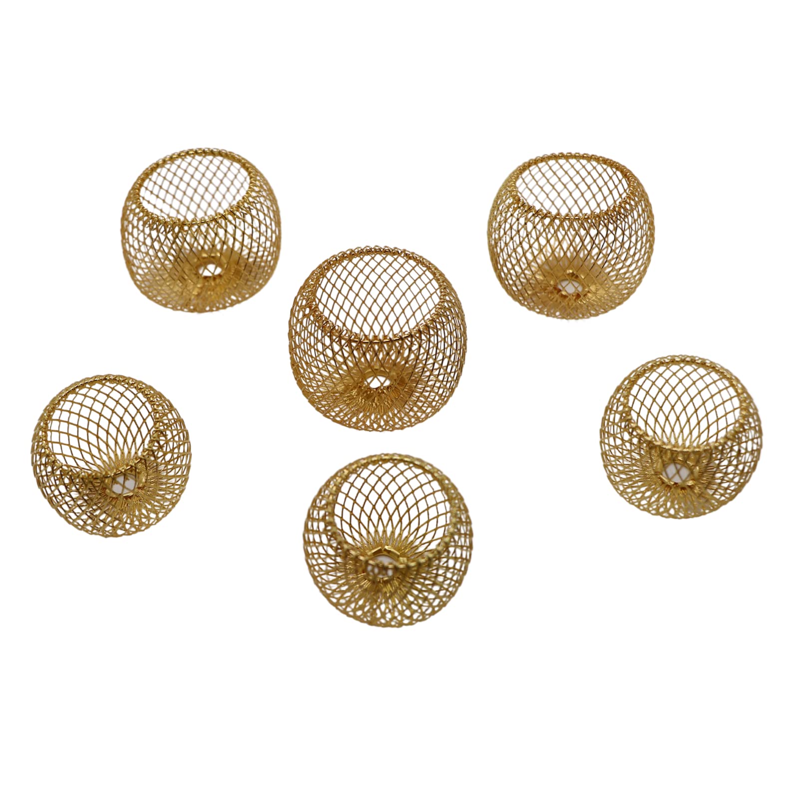 Newwe gold air plant holders ideal for centerpieces at weddings or events.