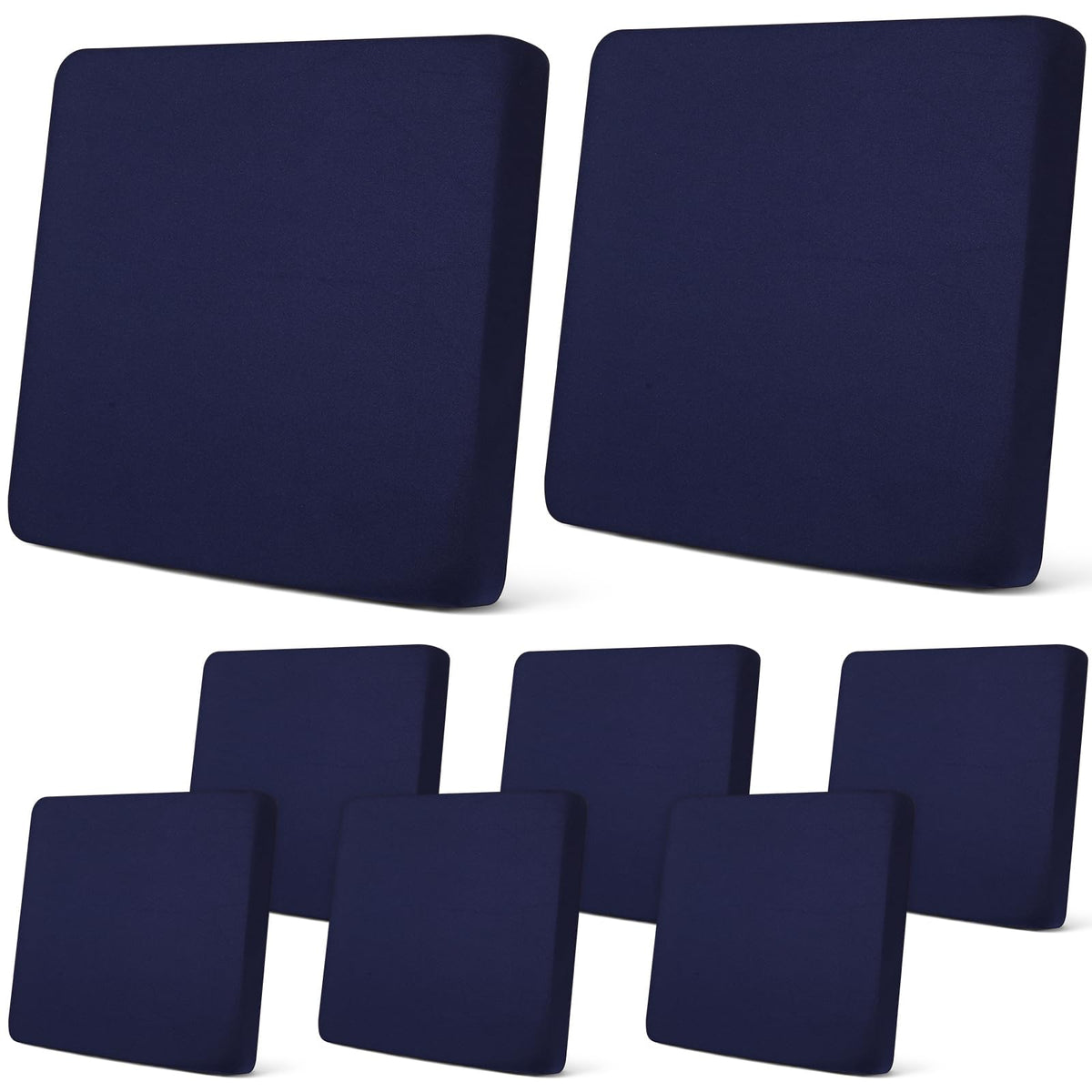 Newwiee 8Pcs cushion cover set on patio chairs protects from spills and wear