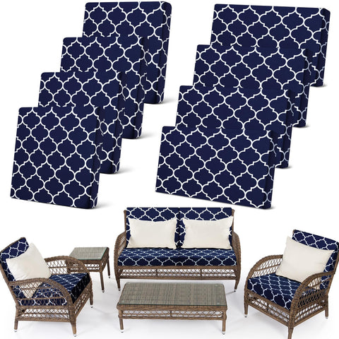 Newwiee backrest cushion cover in navy provides quick style refresh and protection.