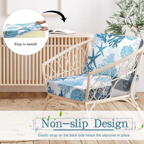 Newwiee elastic cushion covers fit most cushions and shapes for versatility