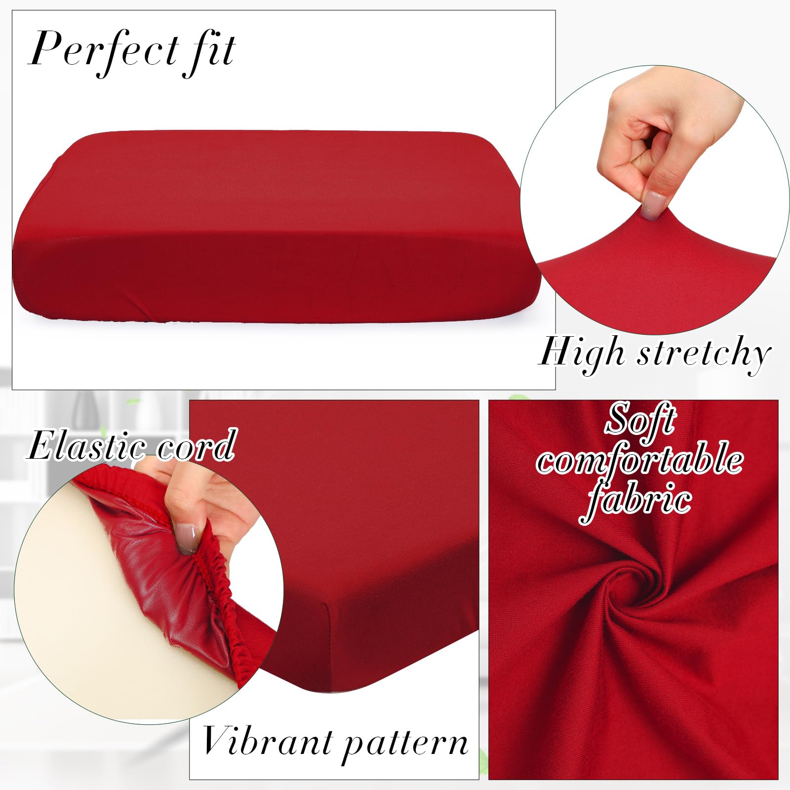 Newwiee cushion covers protect dining chair cushions while refreshing patio decor
