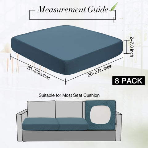 Newwiee cushion cover close-up, soft stretch fabric for easy fit.