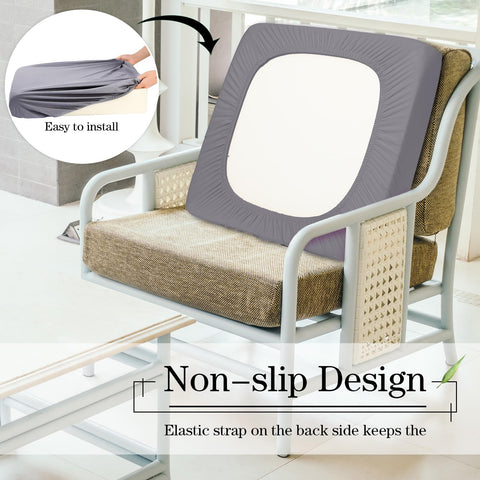 Newwiee dining-chair cushion covers provide easy-care protection during meals