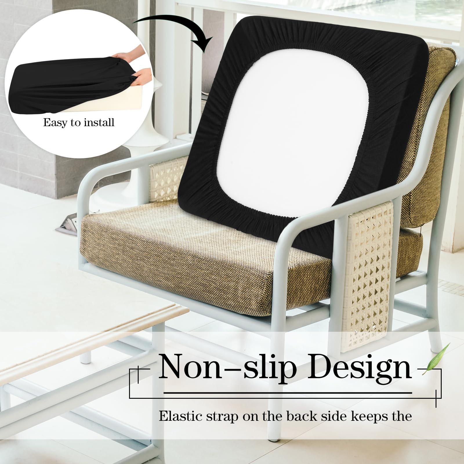Newwiee easy-care machine-washable cushion cover for simple outdoor maintenance