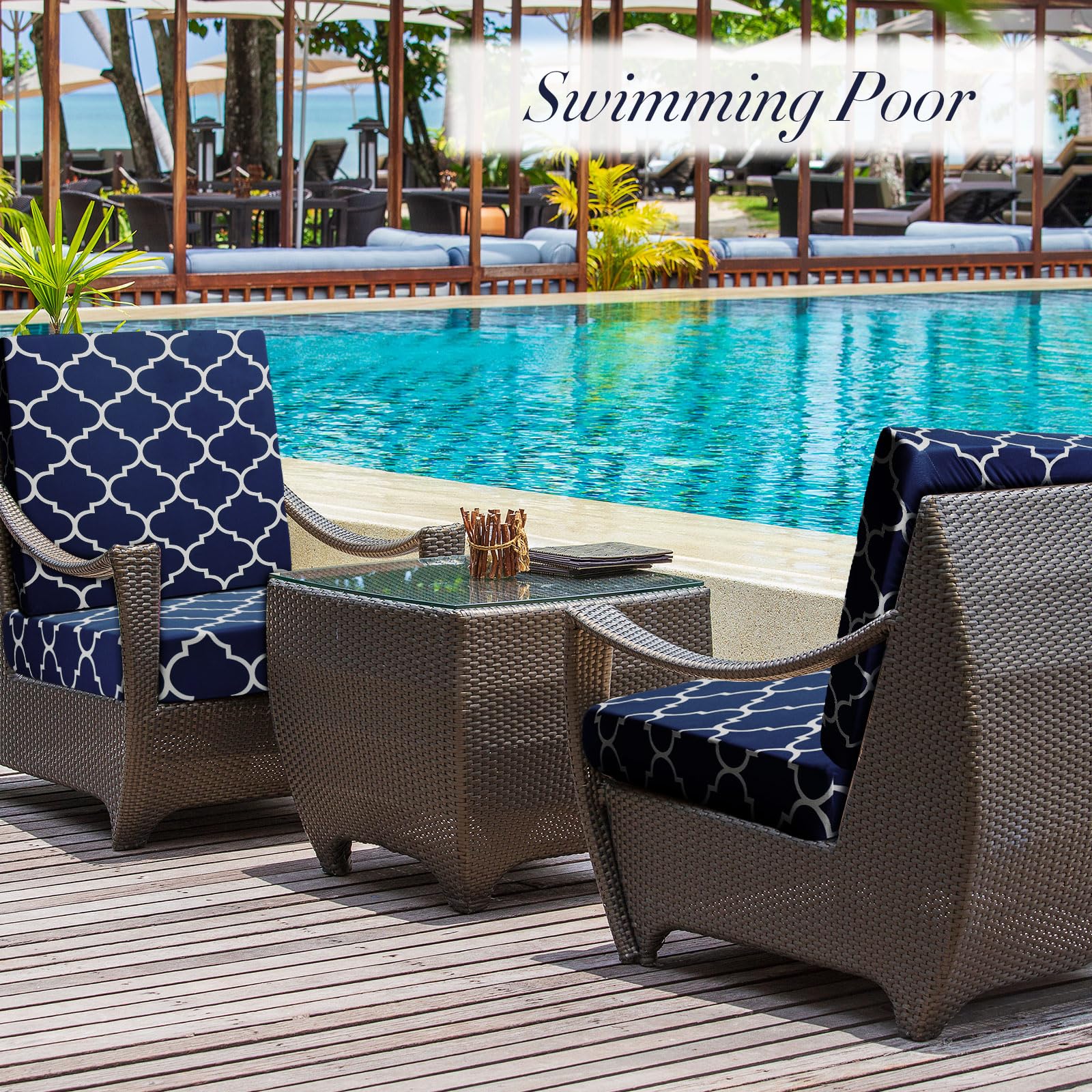 Newwiee easy-install cushion covers simplify refreshing your outdoor furniture.