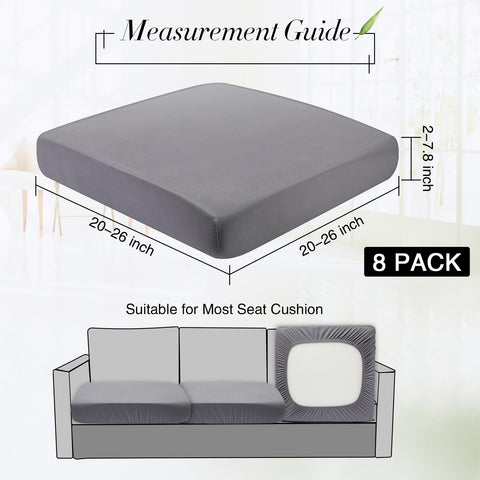 Newwiee light-grey stretch cushion covers add a modern touch while protecting cushions