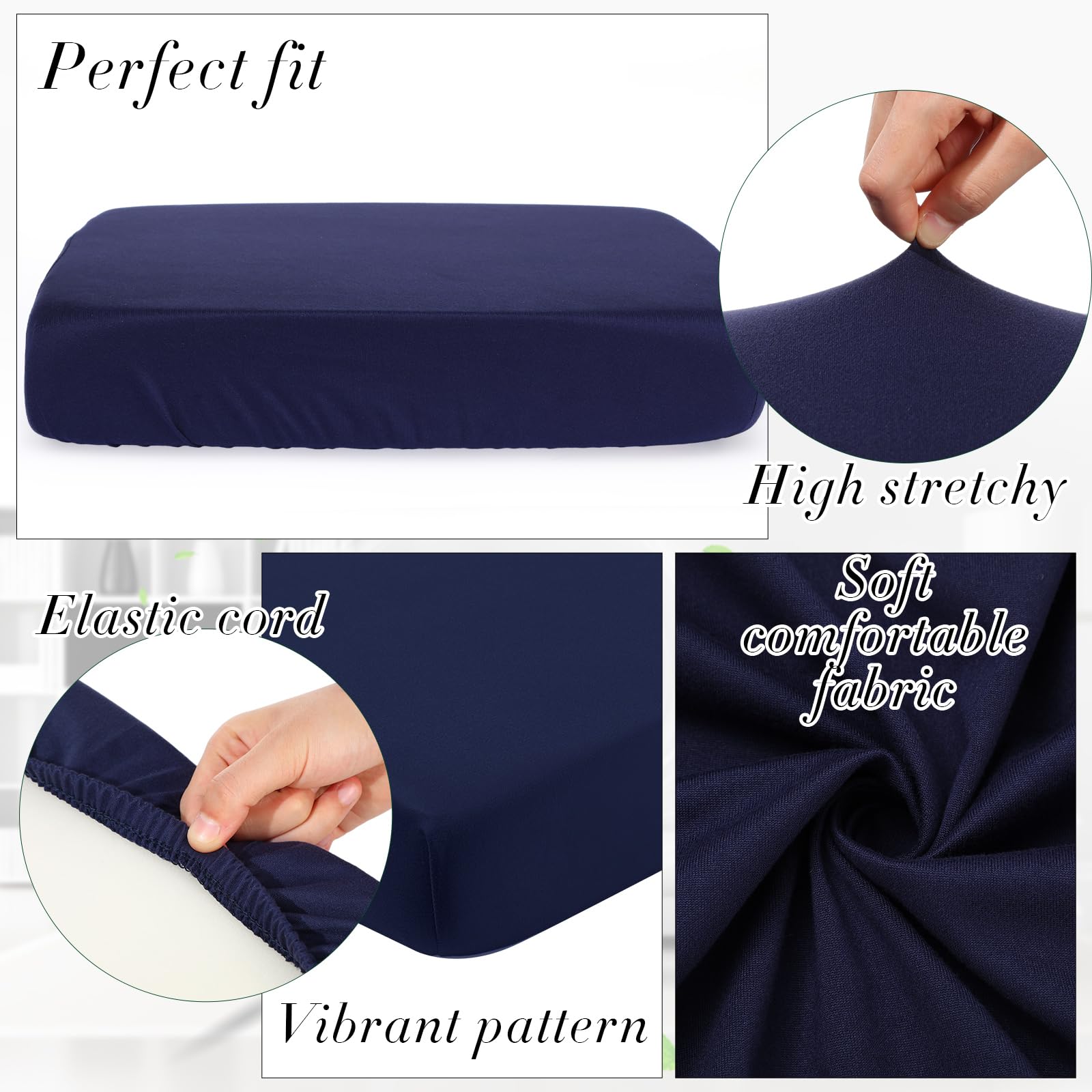 Newwiee navy waterproof cushion covers guard cushions against spills and stains
