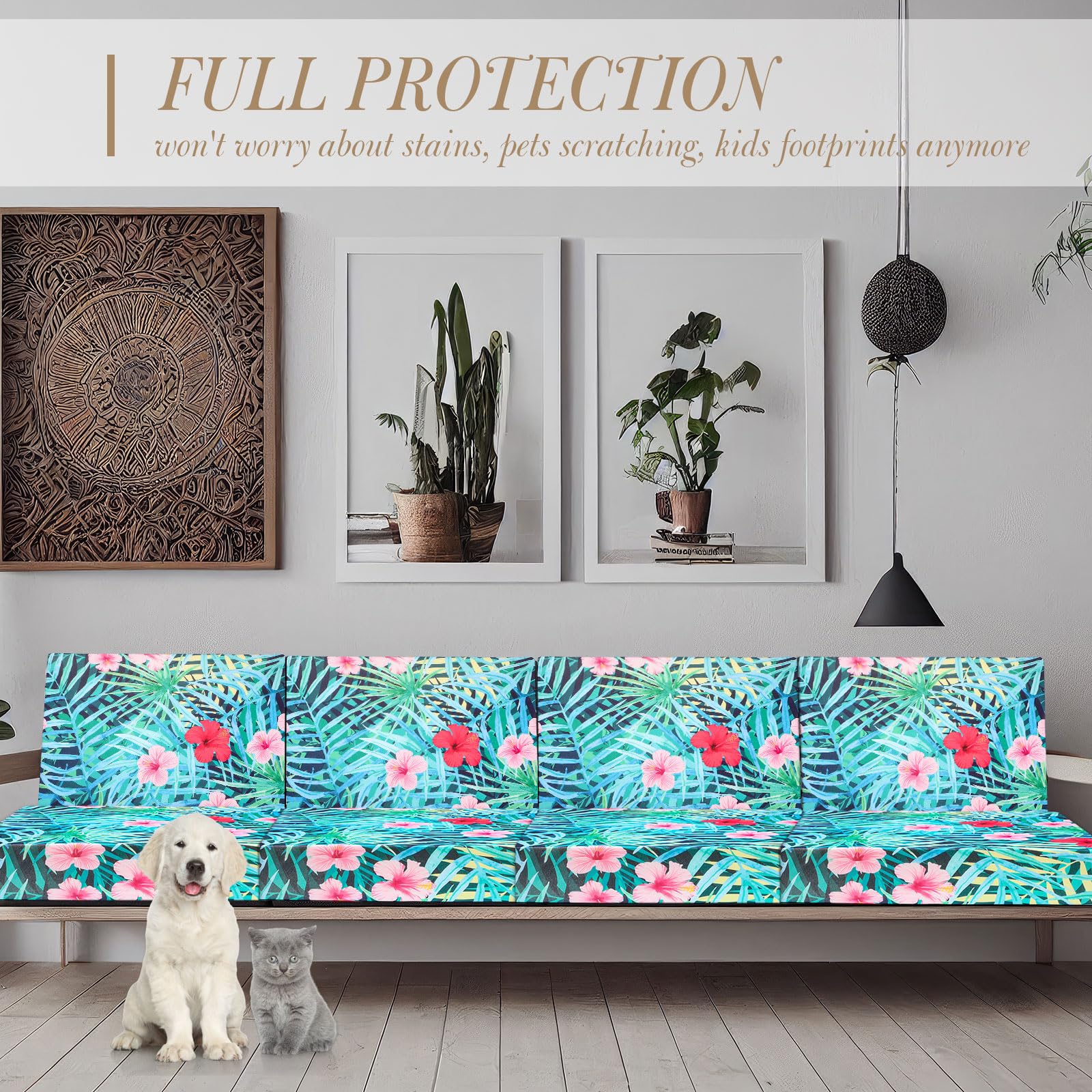 Newwiee colorful pattern outdoor cushion covers refresh decor with vibrant hues.