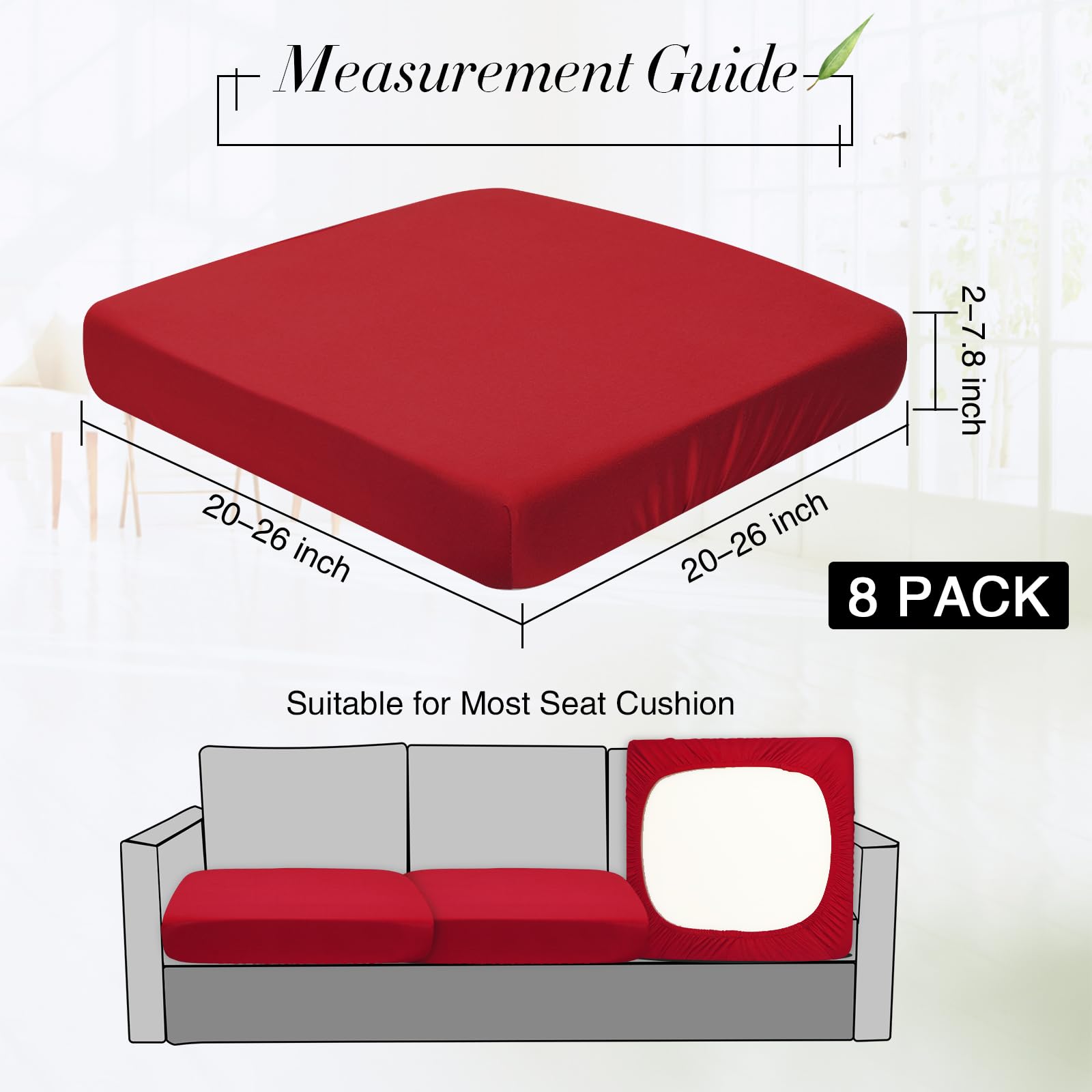 Newwiee outdoor cushion covers in soft stretch fabric for durable, wrinkle-free protection