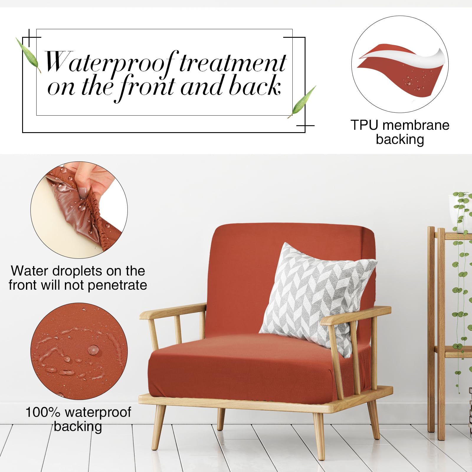 Newwiee patio cushion cover shields furniture from scratches and pet messes.