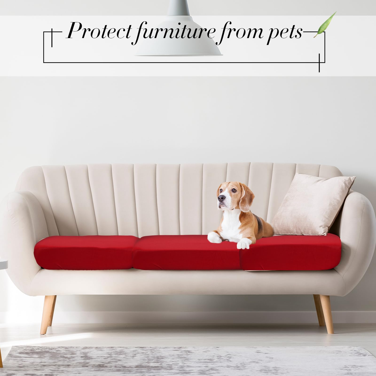 Newwiee pet-friendly cushion covers protect cushions from claws and wear