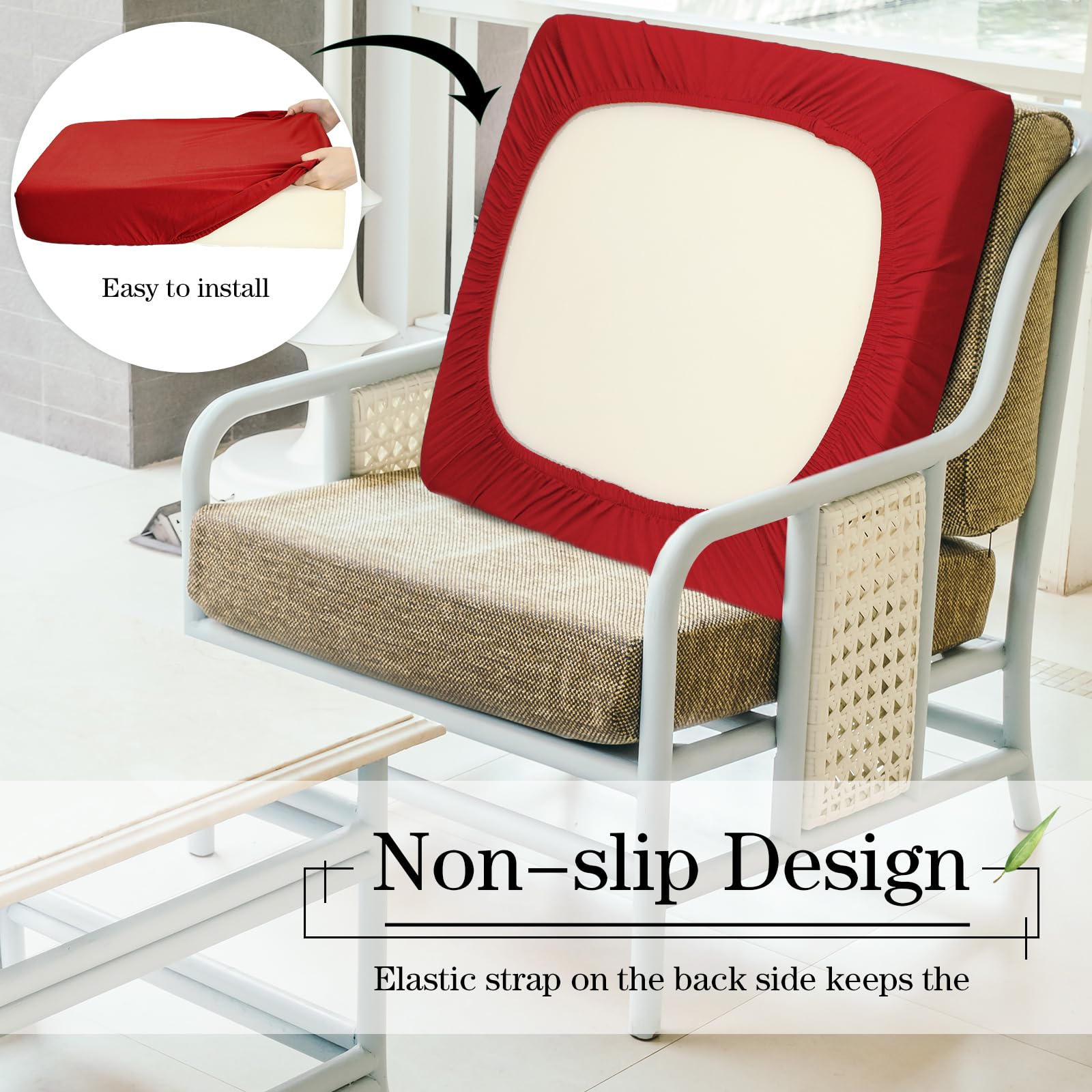 Newwiee waterproof cushion covers shield furniture from spills and sun