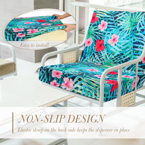 Newwiee outdoor cushion covers protect furniture from spills and wear.