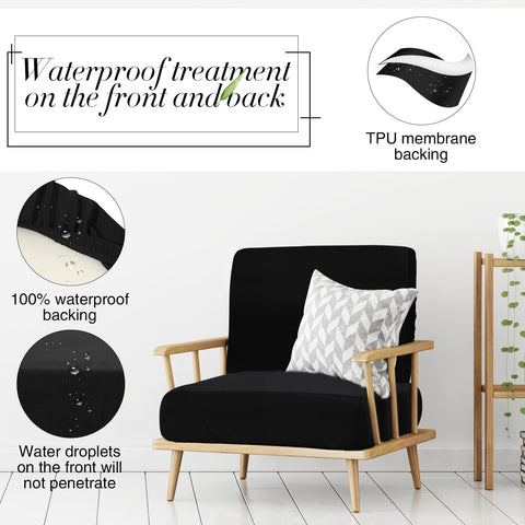 Newwiee protective slipcover on outdoor furniture highlighting pet-friendly protection
