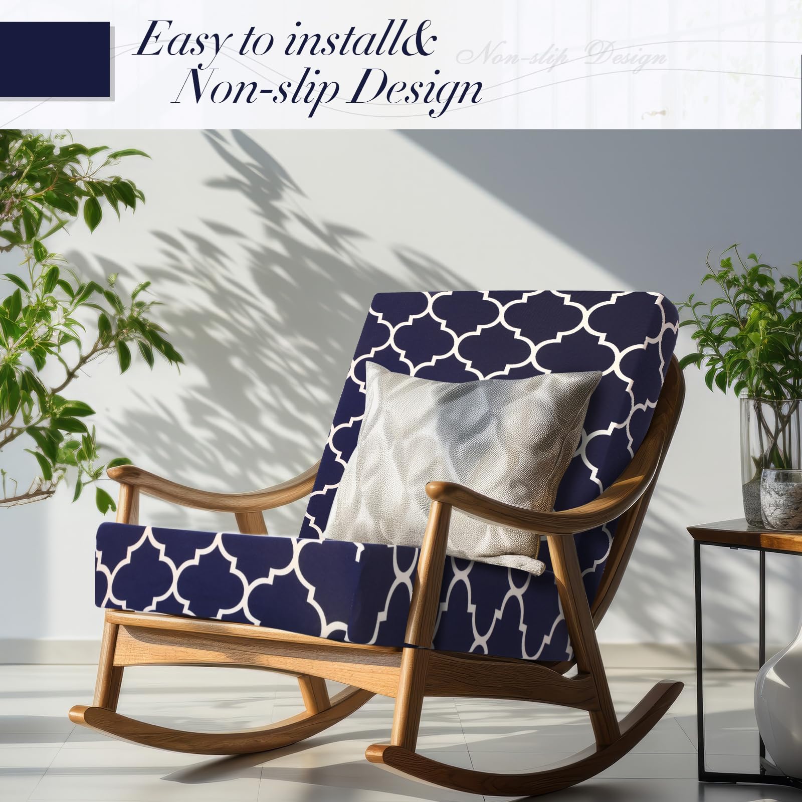 Newwiee seat cushion cover navy fits snugly, shields seats, and cleans easily.