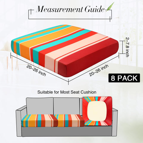 Newwiee stretch cushion cover fits sofas and chairs, accommodates 20-27 inch cushions.