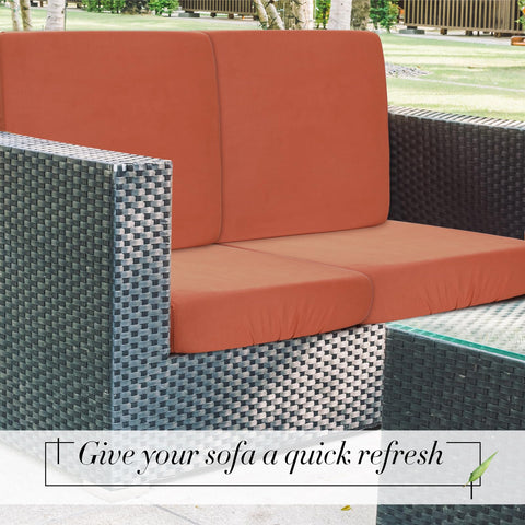 Newwiee Terra Cotta color enhances patio decor with a warm tone.