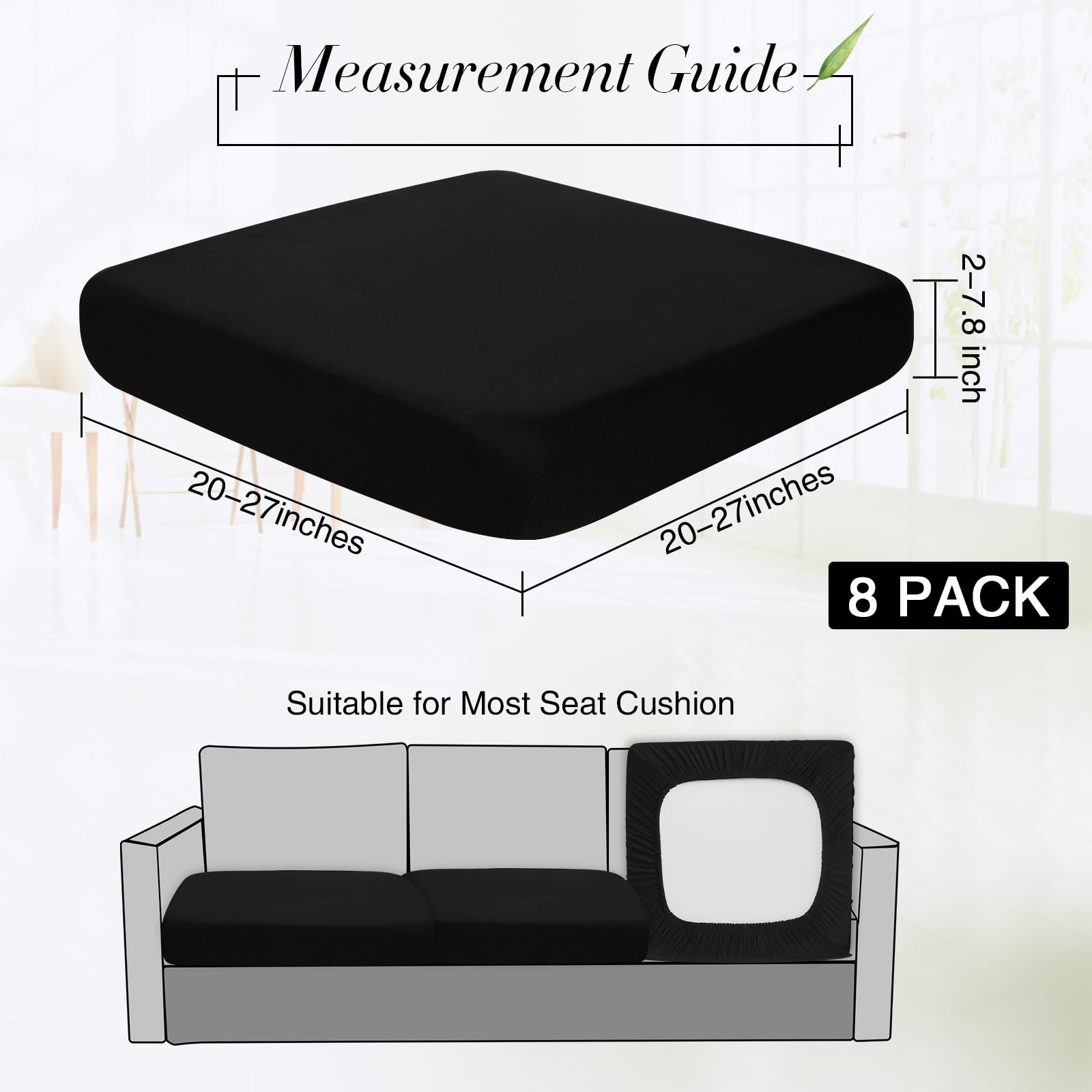 Newwiee waterproof outdoor cushion cover in black protecting cushions from spills