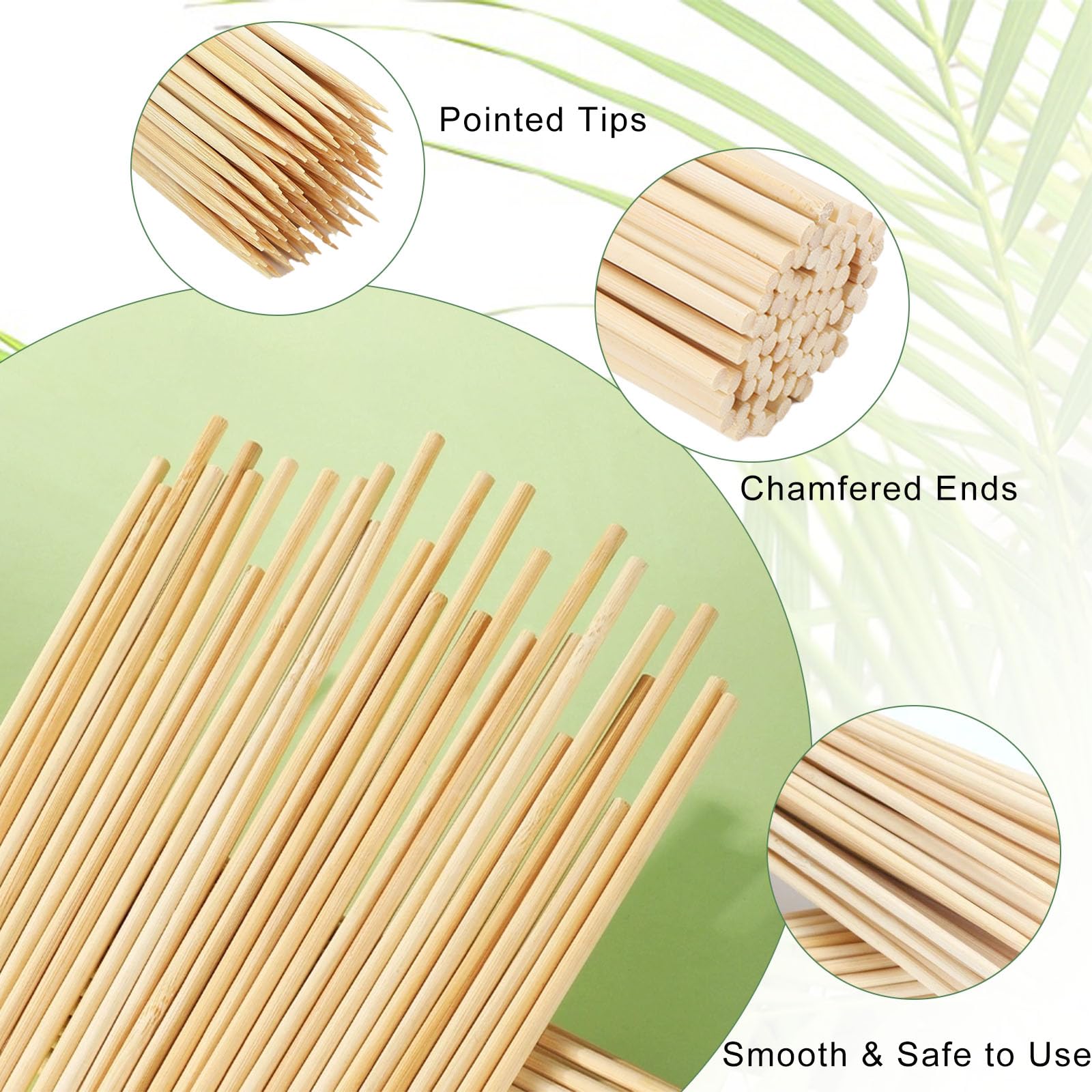 Nexboraque natural bamboo sticks highlighting renewable material and sustainability.