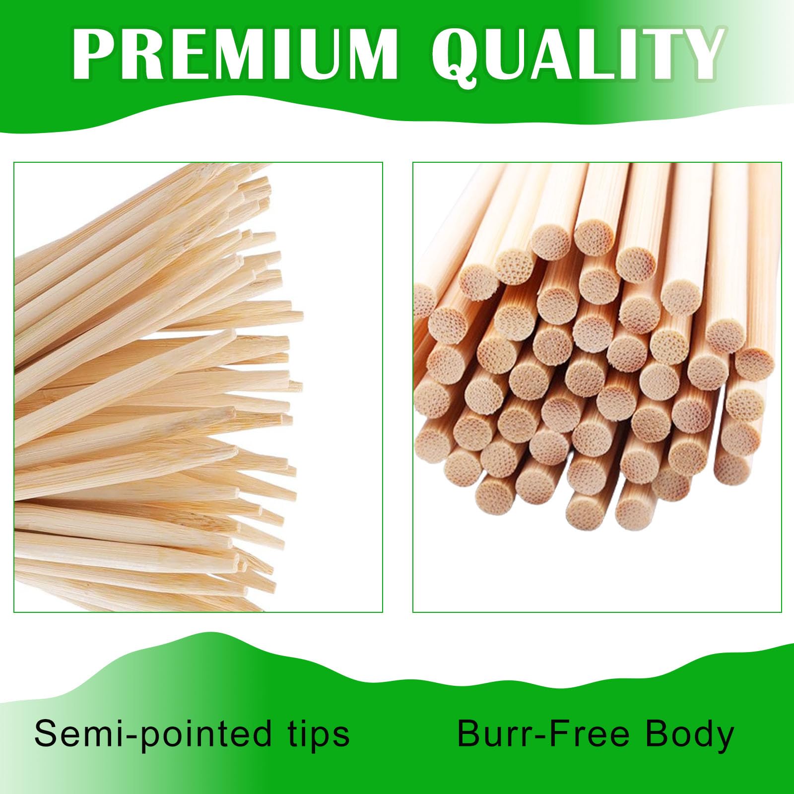 Nexboraque natural wooden corn dog sticks ideal for grilled treats