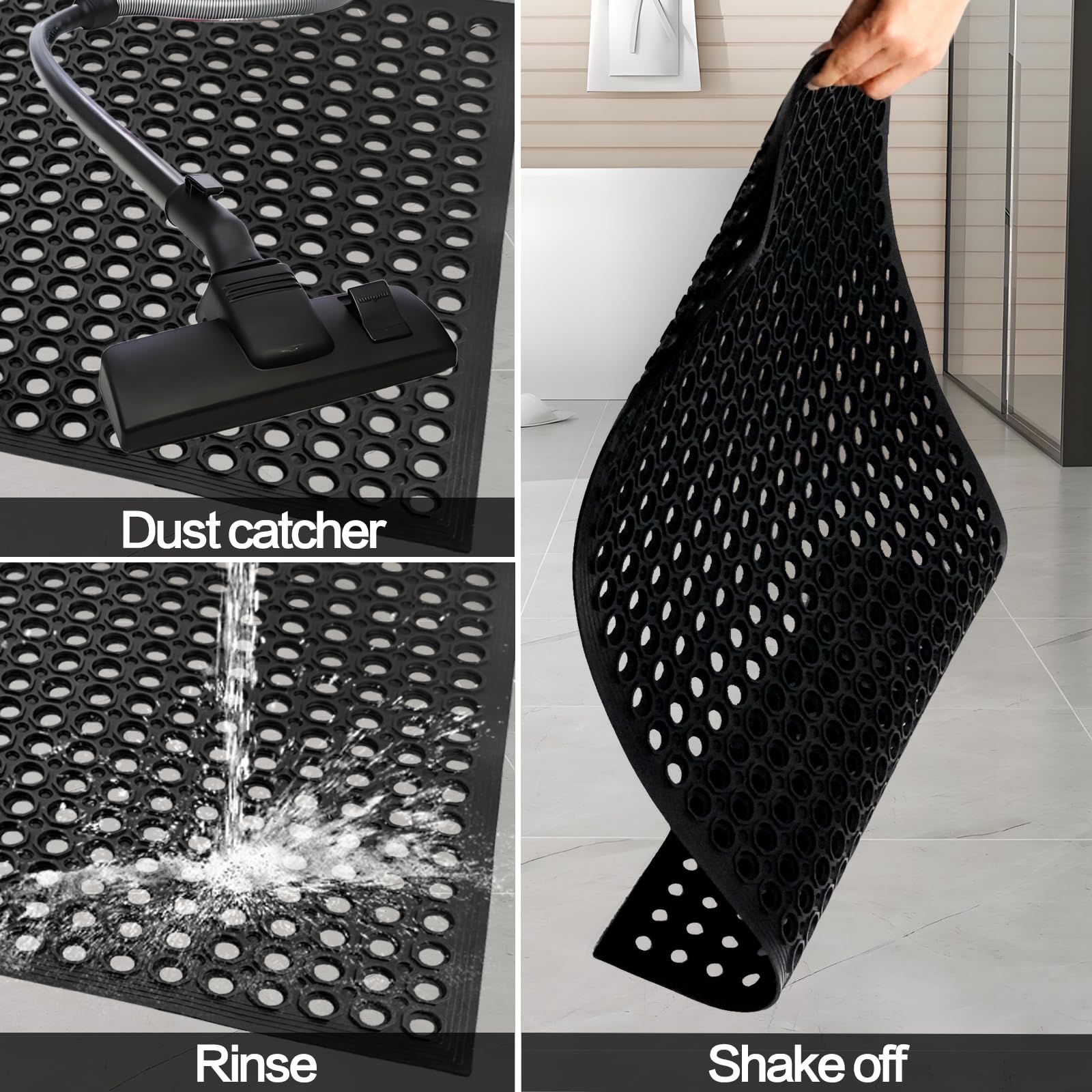 Nexboraque drainage focused mat for wet areas by poolside