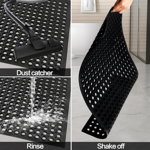 Nexboraque drainage focused mat for wet areas by poolside