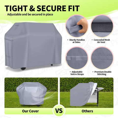 NEXCOVER strap details highlight quick securement for windy days
